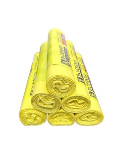 ماكسكون 6 لفة من كيس القمامة (حجم 46x52cm ، 5 جالون ، 30pcs لكل لفة) للمنزل والمكتب والحمام  - Image 2