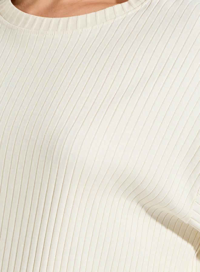 Styli Rib Oversized T-Shirt and Ankle Length Leggings Co-Ords - Image 4