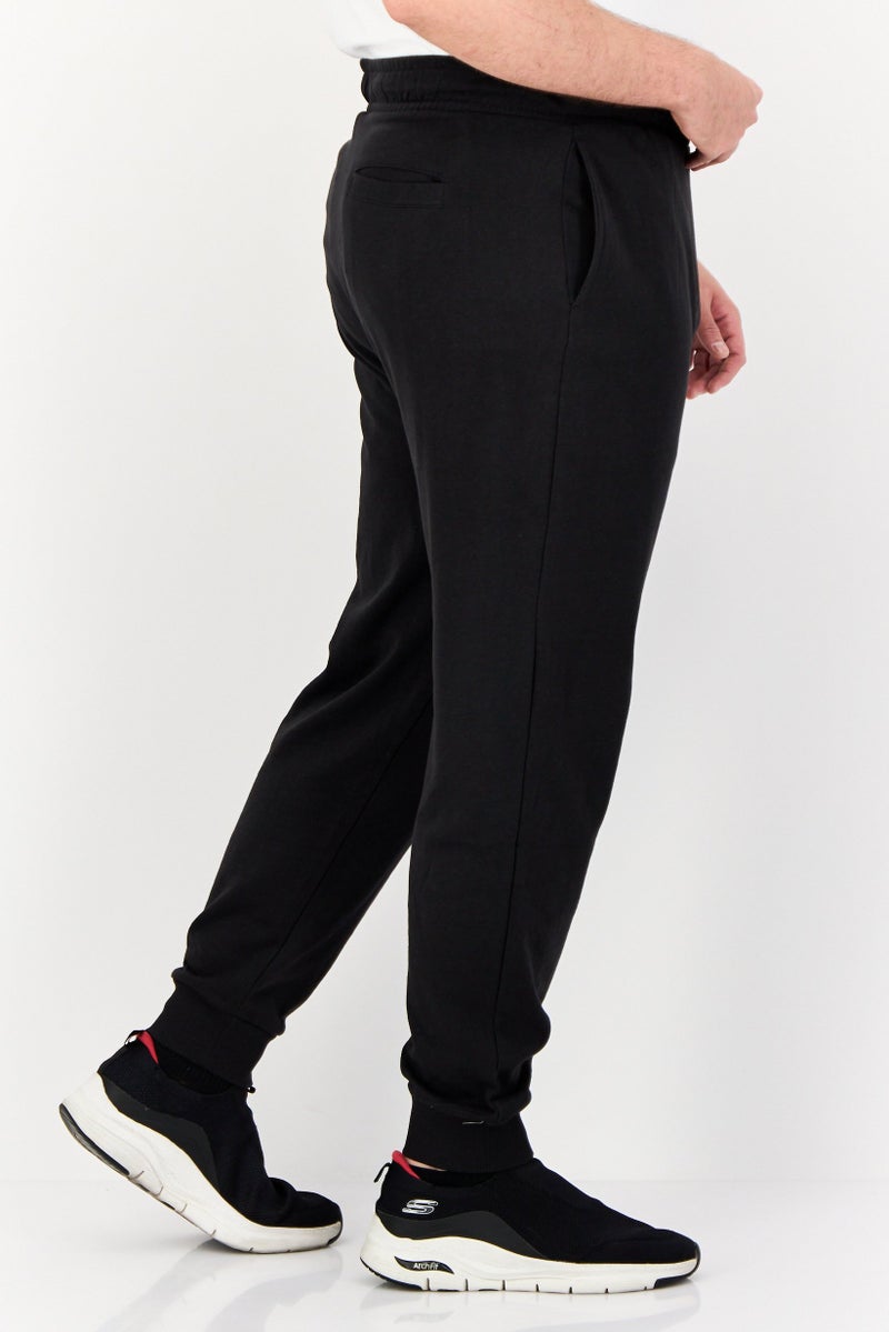 Paul Frank سروال جوجر للرجال بقصة عادية مع شعار العلامة التجارية، أسود - Image 3