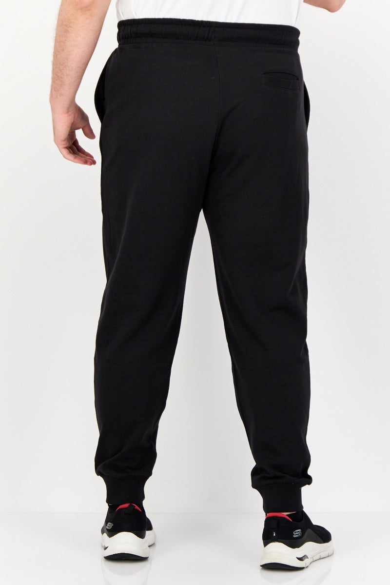 Paul Frank سروال جوجر للرجال بقصة عادية مع شعار العلامة التجارية، أسود - Image 4