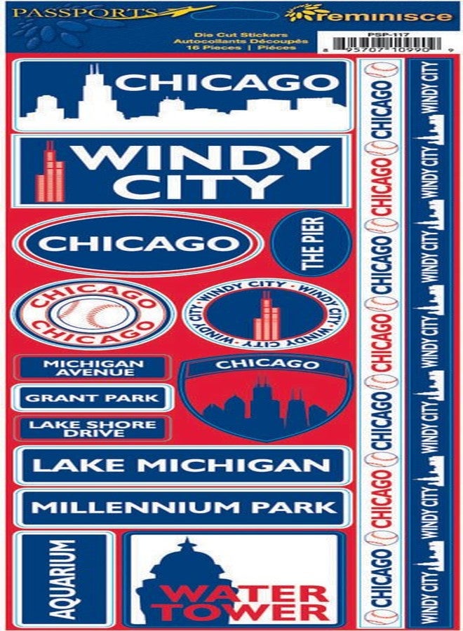 Reminisce Passports Combo Sticker, Chicago