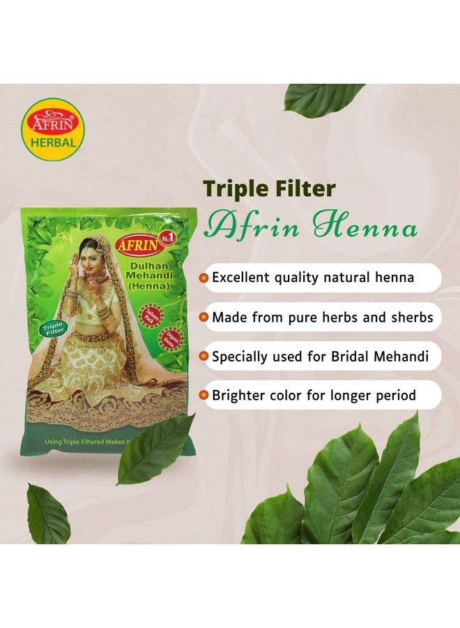Afrin Organic Henna Triple Filter Dulhan Mehandi (1 Kg)  - Image 4