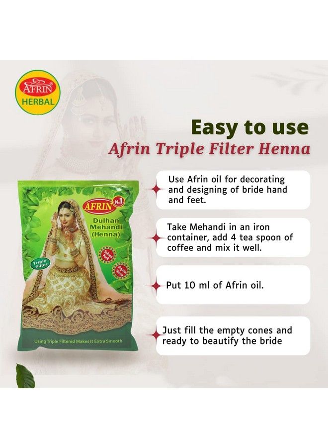 Afrin Organic Henna Triple Filter Dulhan Mehandi (1 Kg)  - Image 5
