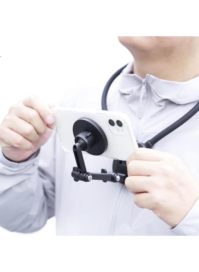 Maxcam Magnetic Neck Hanging Magnetic Suction Bracket For Front Chest Shooting First Person View Vlog Outdoor Fishing Riding Camera Neck Hanging Bracket - Image 1