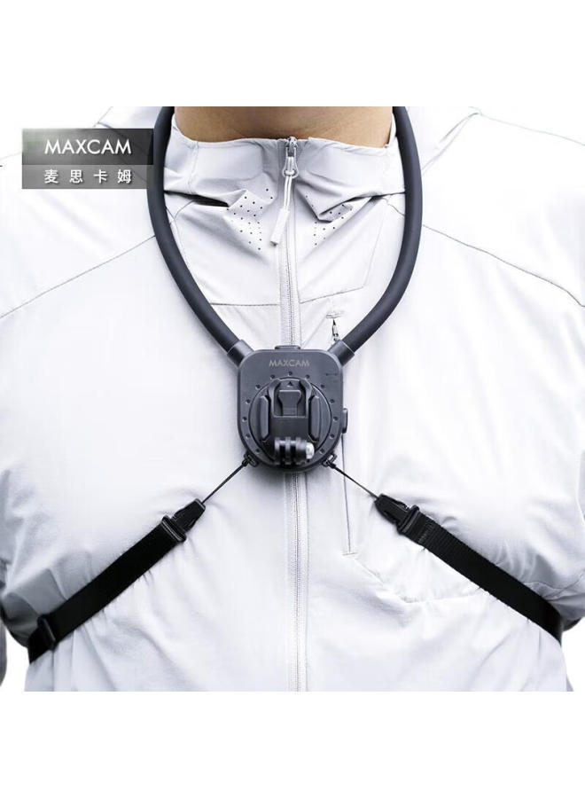 Maxcam Magnetic Neck Hanging Magnetic Suction Bracket For Front Chest Shooting First Person View Vlog Outdoor Fishing Riding Camera Neck Hanging Bracket - Image 3