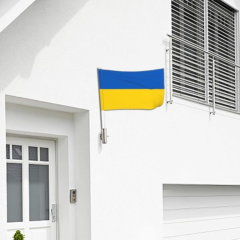 klarako I Stand With Ukraine Car Flag 12x18 Ukraine Car Window Flag Banners Ukrainain Nation Flag Double Sided Fade Resistant Ukrainain Flag For Patriotic Sports Events Parades (2pcs) - Image 5