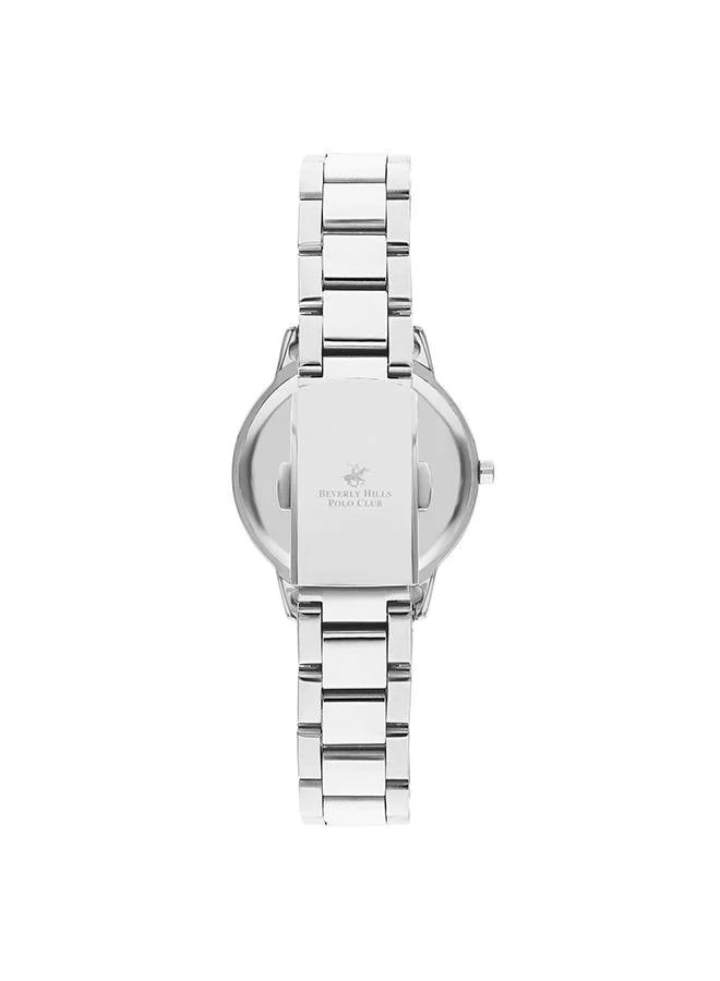 بيفرلي هيلز بولو كلوب Beverly Hills Polo Club Women's 2035 Movement Watch, Analog Display and Metal Strap - BP3297C.510, Silver
