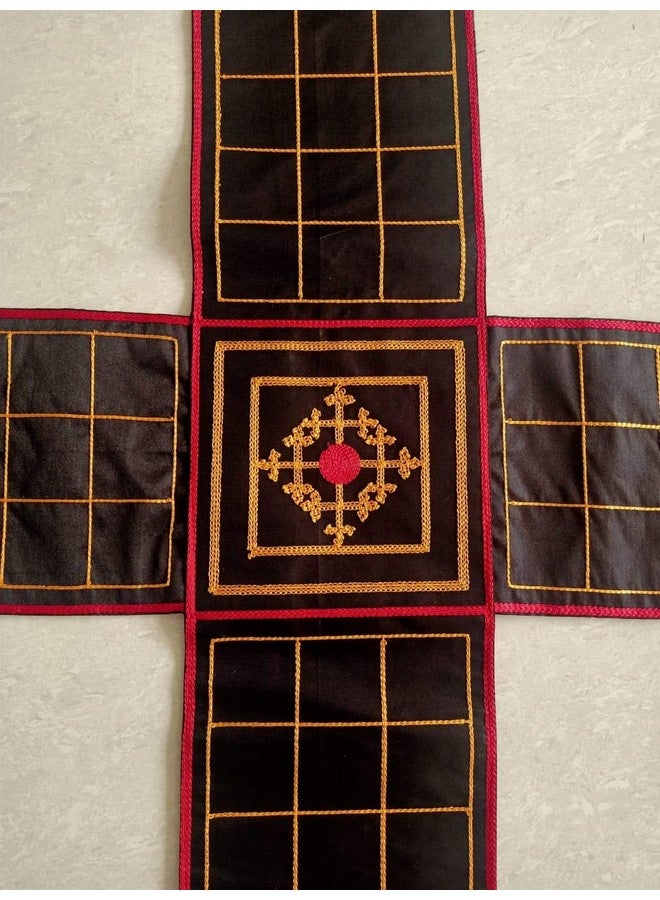 Techno Traditional The Indian Ludo Game, Chausar Game Plays Since Mahabaharat, Chausar Game Baap of All Board Game Chopat is an Indian Ludo Game (Pachisi / Ludo / Indian Ludo / chausar),color black - Image 3