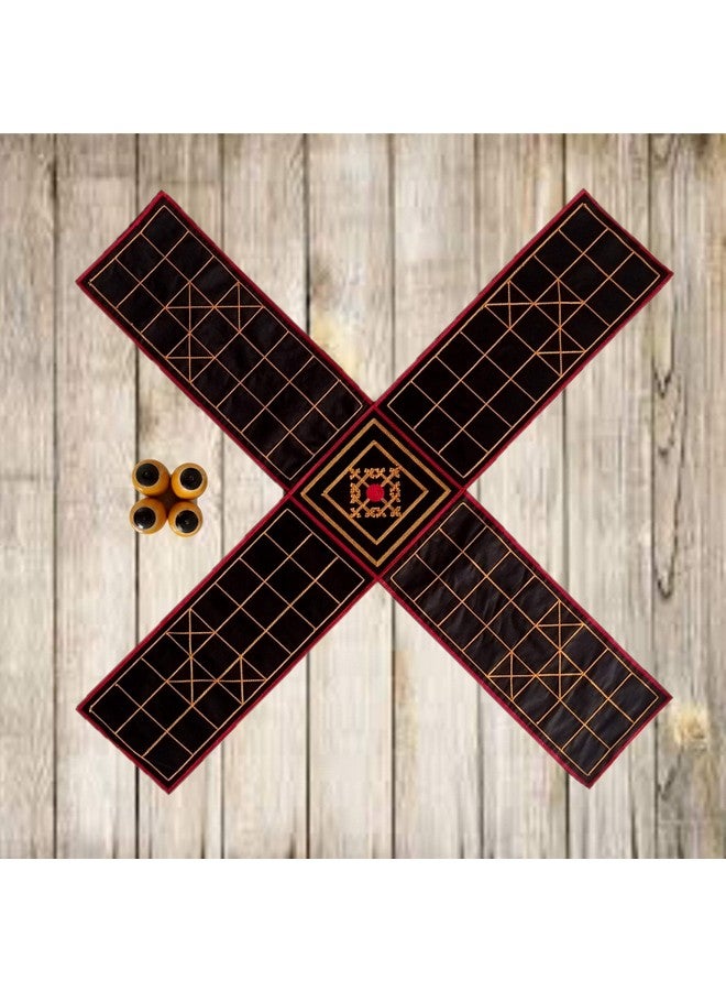 Techno Traditional The Indian Ludo Game, Chausar Game Plays Since Mahabaharat, Chausar Game Baap of All Board Game Chopat is an Indian Ludo Game (Pachisi / Ludo / Indian Ludo / chausar),color black - Image 2