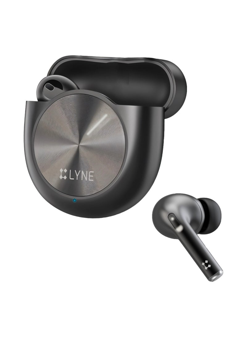 LYN Wireless Earbuds, Bluetooth Earphones with Big Bass True Wireless Earbuds, New Design, IPX4, Quad Mic, Easy Touch Control, 50H Playtime, Bluetooth 5.4 - Image 1