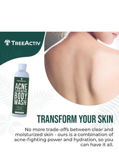 TreeActiv TreeActiv Exfoliating Acne Body Wash 8 fl oz Body Acne Wash for Back, Chest, Shoulder, Back Acne Treatment with Jojoba Beads, Back Acne Body Wash for Bacne, Soothing Body Acne Treatment for Men, Women  - Image 3
