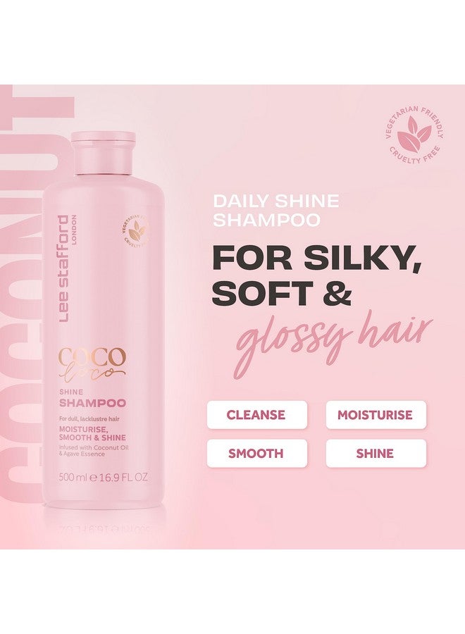 Lee Stafford شامبو الشعر إي ستافورد كوكو لوكو شاين؛ منظف للشعر لشعر لامع وناعم وحريري؛ شامبو مغذي؛ التحكم في التقصف - Image 3