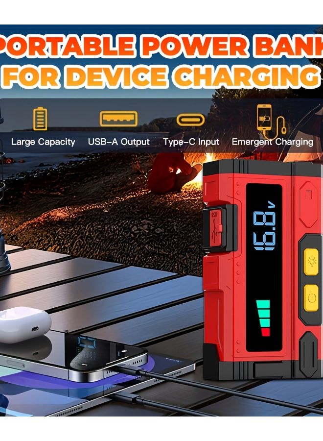 JKUOO مطلق سيارة ثقيل 5000A ذروة 12V 24V عالي الطاقة طاقة بدء طوارئ - Image 5