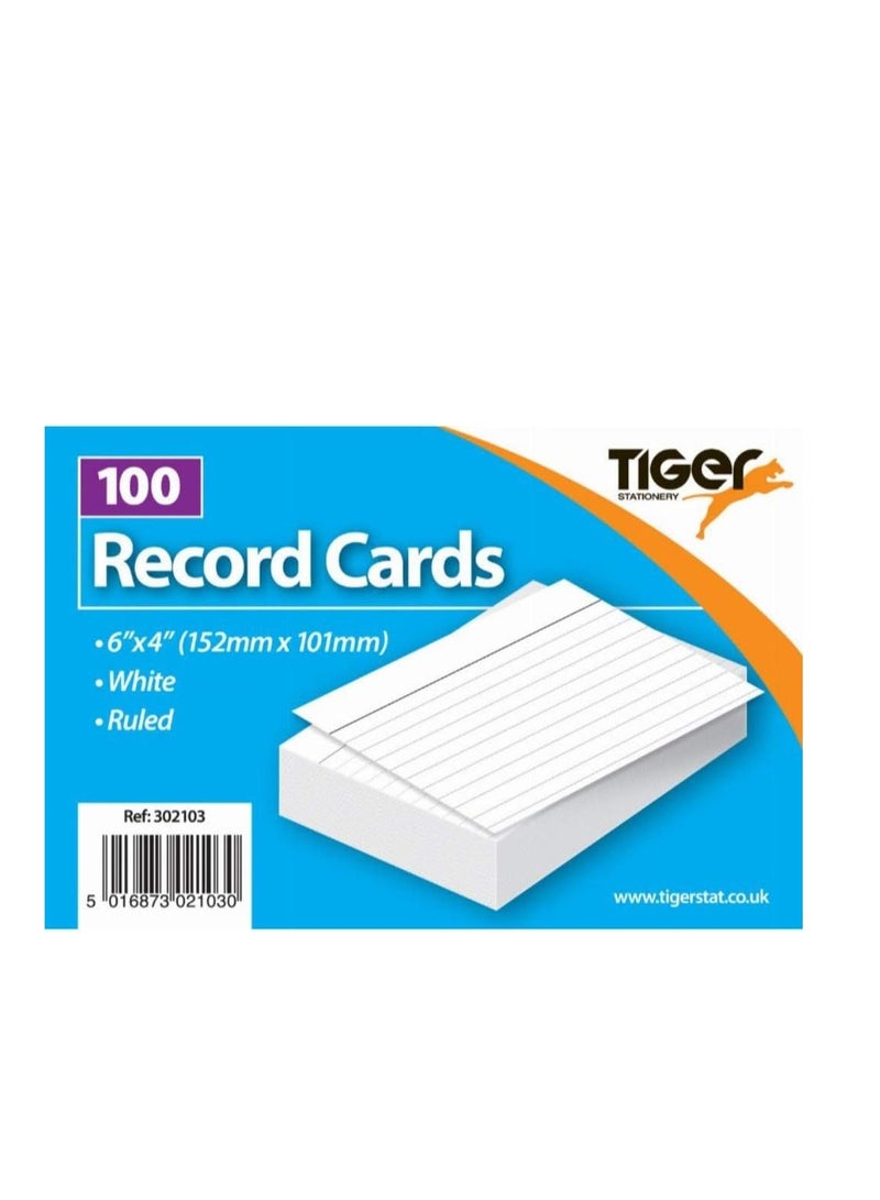 Tiger Stationary 100 Index Cards 6 x 4 - Image 2