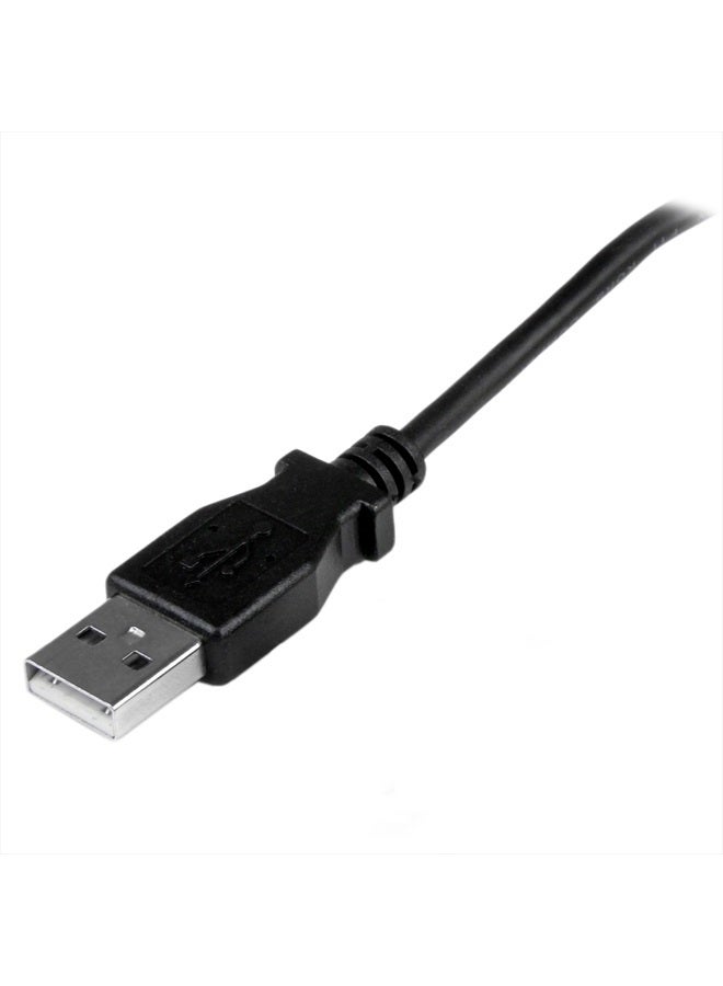 StarTech .com 1m Micro USB Cable Cord - A to Up Angle Micro B - Up Angled Micro USB Cable - 1x USB A (M), 1x USB Micro B (M) - Black (USBAUB1MU) - Image 3