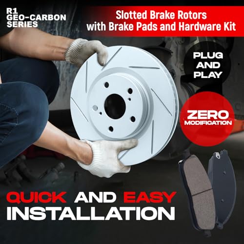 R1 Concepts Rear Brakes and Rotors| Hardware Included| Rear Ceramic Brake Pads and Rotors Kit| Fits 2012-2014 Ford Mustang - Image 5