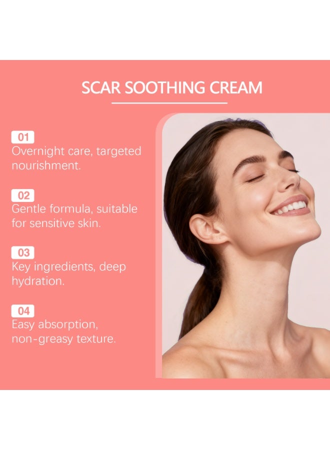 LANISKA Scar Soothing Cream, Advanced Scar Care for Acne Scars, C-Section Marks & Stretch Marks, Gentle Skin Repair Cream with Centella Asiatica, Non-Greasy Formula for All Skin Types, 30g - Image 4