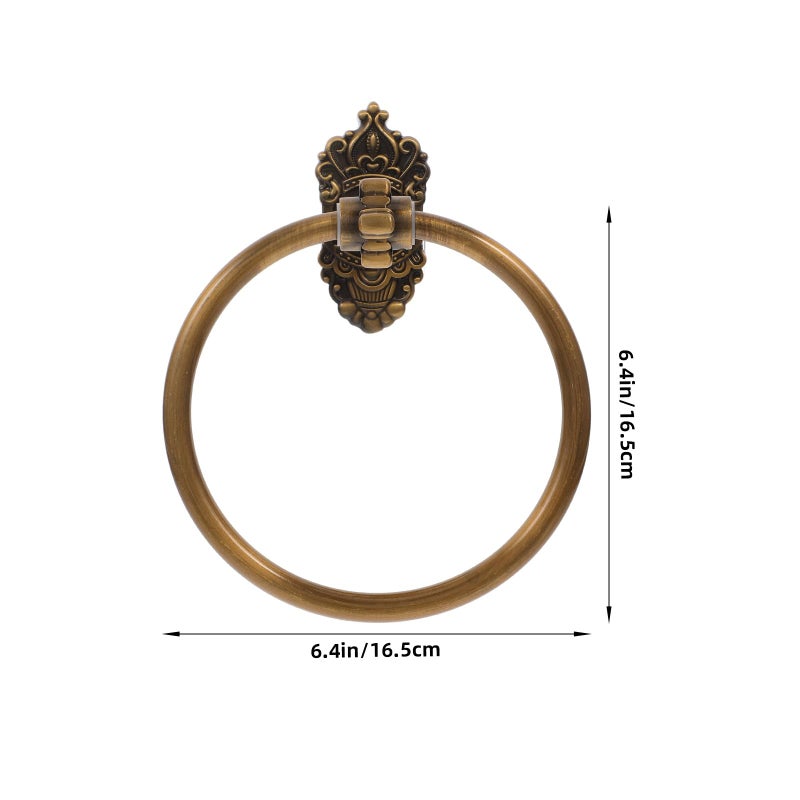 Wall Mounted Aluminum Towel Ring Holder For Bathroom And Kitchen Decorative Tissue - Image 3
