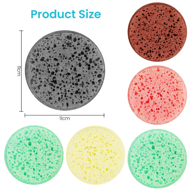 HASTHIP® 6 Pack Kitchen Scrub Sponge Pads, Multi-Color Heavy Duty Scrubbing Pads for Dish, Pot, Pan, Sink, Non-Scratch, Long Lasting Reusable Cleaning Sponges for Household Use - Image 2