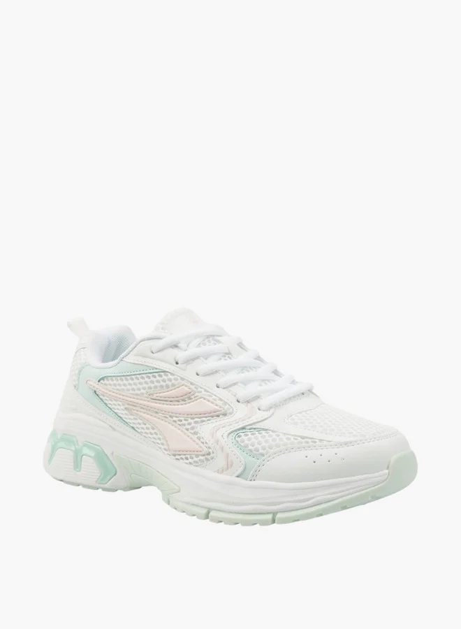 لامبرجاك Women's Panelled Lace-Up Sneakers