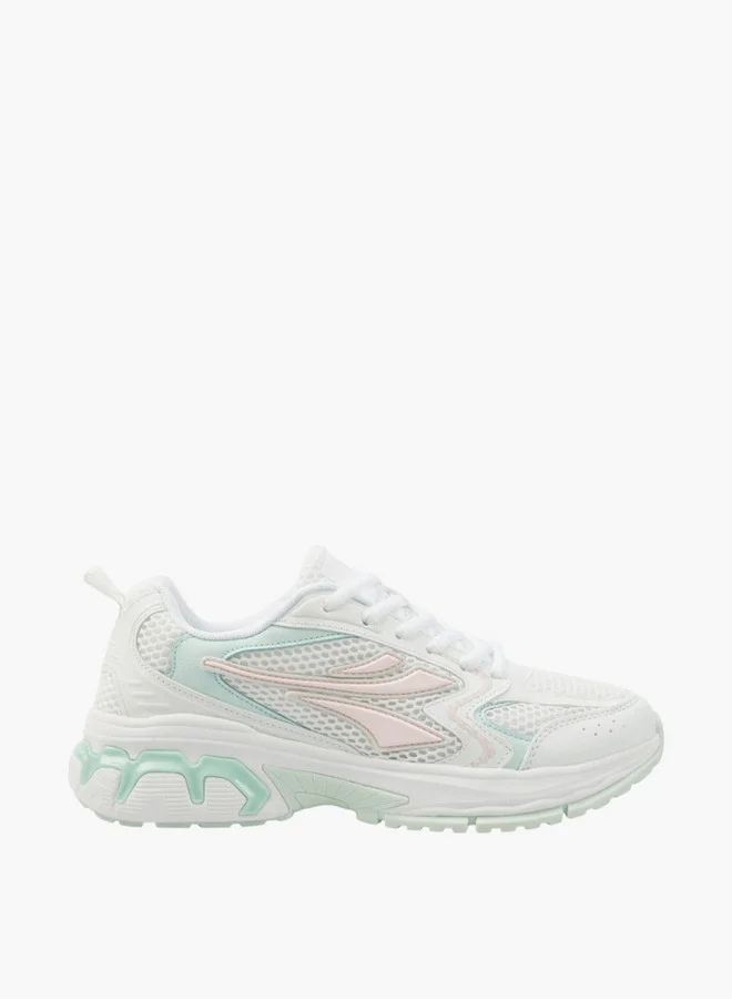 لامبرجاك Women's Panelled Lace-Up Sneakers