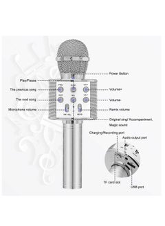 Generic Bluetooth Microphone for kids Birthday Gift Toys for Age 3 4 5 6 7 8 9 10 Girls Boys Wireless Karaoke Mircrophone Little Kid Gifts Toy for Toddler ChildrenPh5840  - Image 5