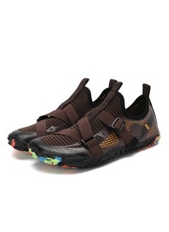Generic New Lightweight Outdoor Sports Shoes For Hiking Swimming Wading In Water Beach Activities Five-Finger Mountain Climbing Shoes 2106 Brown 