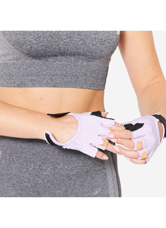 CORENGTH CORENGTH BY DECATHLON,Breathable & Durable Fitness Gloves - Purple/Black  - Image 2