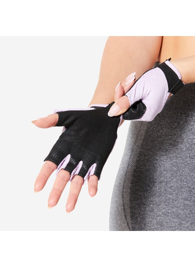 CORENGTH CORENGTH BY DECATHLON,Breathable & Durable Fitness Gloves - Purple/Black  - Image 3
