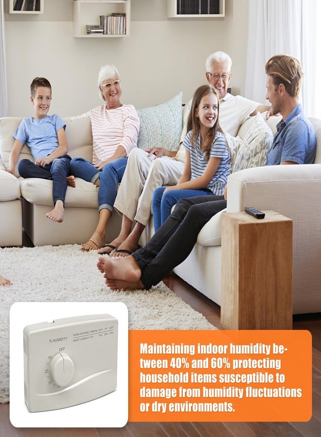 FBULWSEC 4655 Wall Mounted Humidifier Control Humidistat, Manual Humidistat Digital, Fit For April-Aire Whole House Humidifier, 24VAC - Image 5