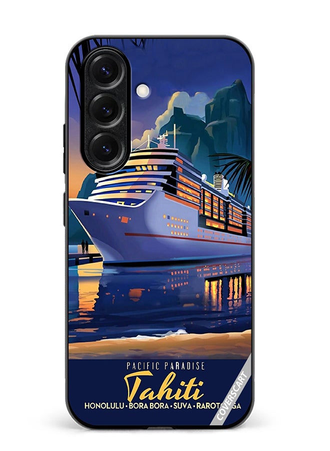 Protective Case Cover For Samsung Galaxy S25 Plus Pacific Paradise Design Multicolour