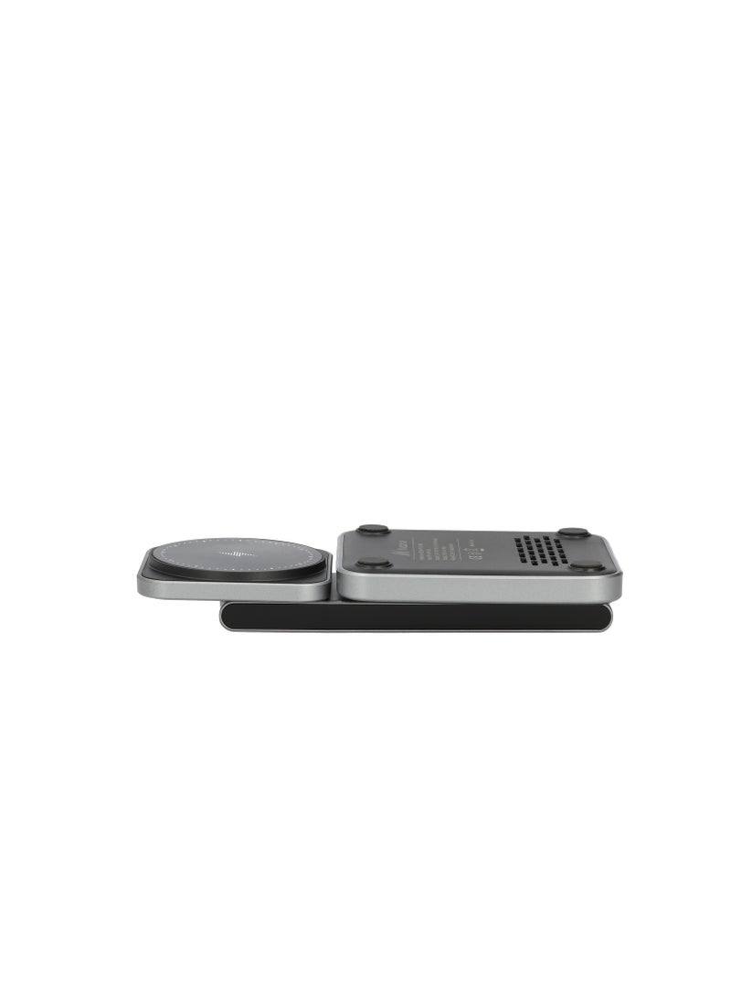 Mezone 3-in-1 MagSafe Fast Wireless Charger 22.5W For iPhone 15/14/13/12 Series, Apple Watch, Black  - Image 5