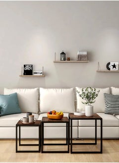 ماركة غير محددة مجموعة من 3 طاولات نهاية التعشيش  - Image 1
