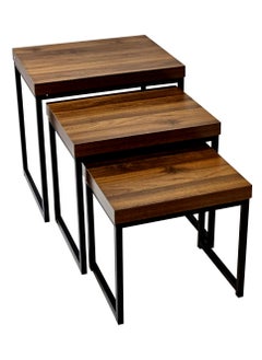 ماركة غير محددة مجموعة من 3 طاولات نهاية التعشيش  - Image 5