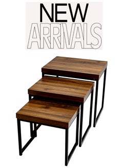 ماركة غير محددة مجموعة من 3 طاولات نهاية التعشيش  - Image 4