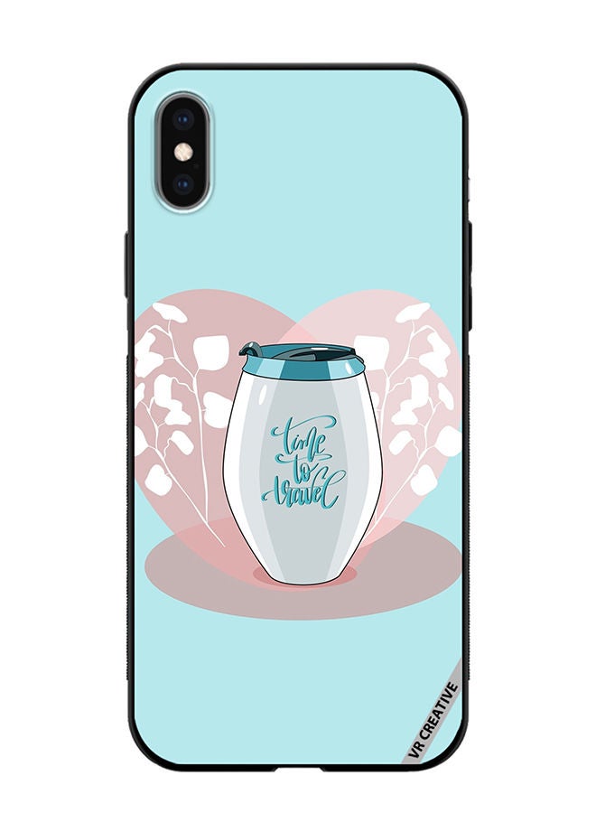 VR CREATIVE Protective Case Cover For Apple iPhone XS Max Travel Mug Design Multicolour - Image 1