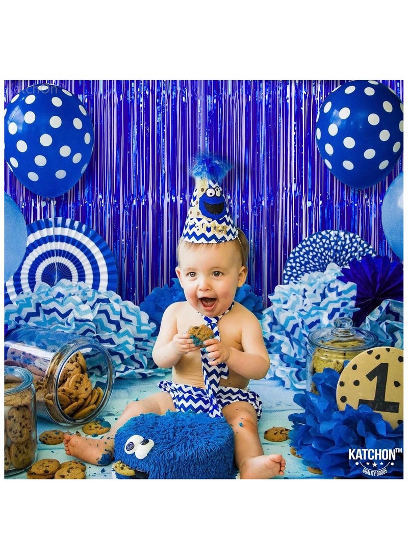 Blue Foil Fringe Curtain Pack of 2 for Blue Birthday Party Decorations | Under The Sea Party Decorations - pzsku/Z1A09FE55A8EB3021E90DZ/45/1741243113/3dbad33e-bd35-4221-b519-cfd054b51b25