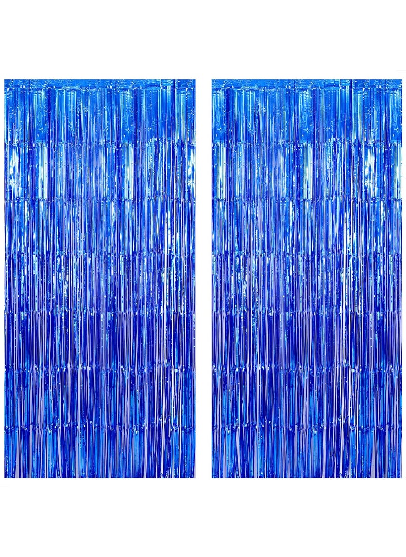 Blue Foil Fringe Curtain Pack of 2 for Blue Birthday Party Decorations | Under The Sea Party Decorations - pzsku/Z1A09FE55A8EB3021E90DZ/45/_/1722343547/3b19643b-0c63-401b-9c2a-19a6e36ef06a