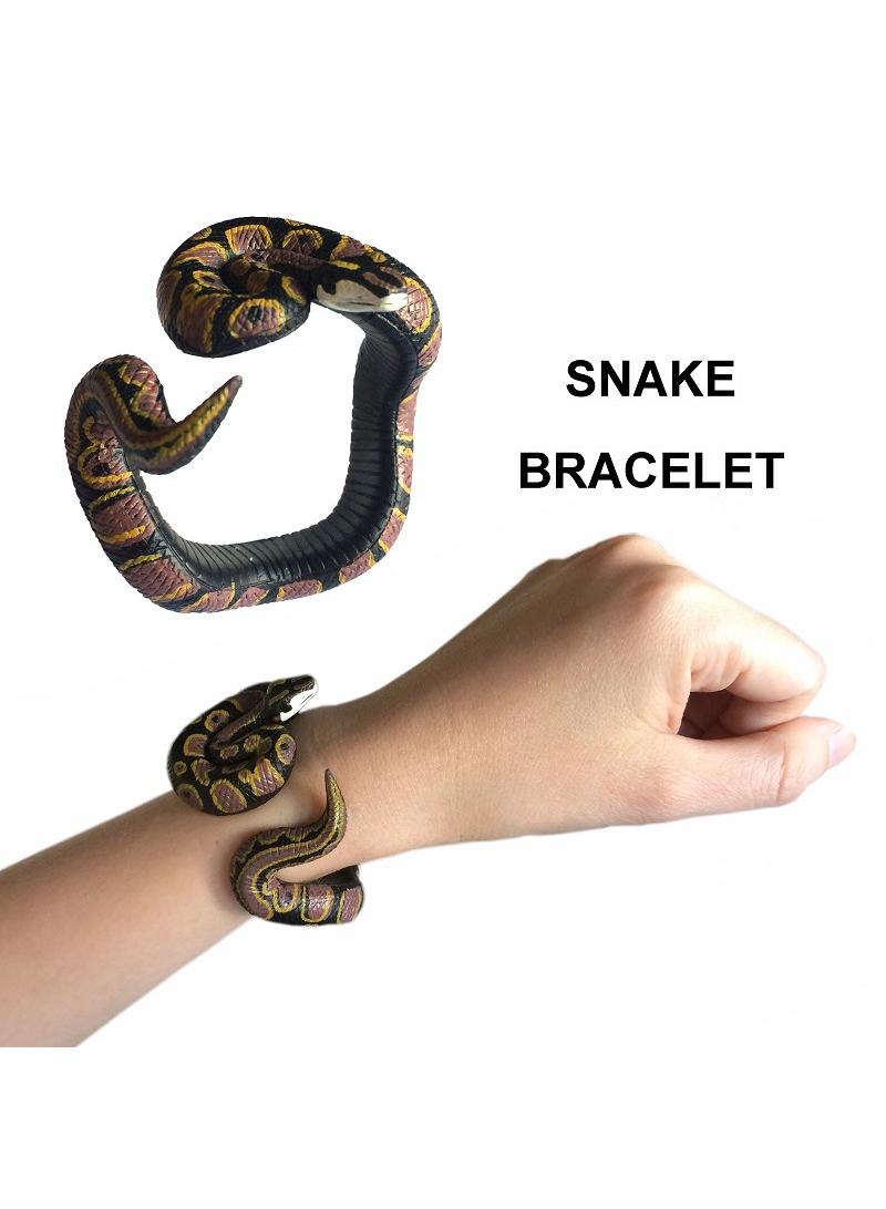 General Simulation Burmese Python Snake Bracelet Prank Toy  - Image 1