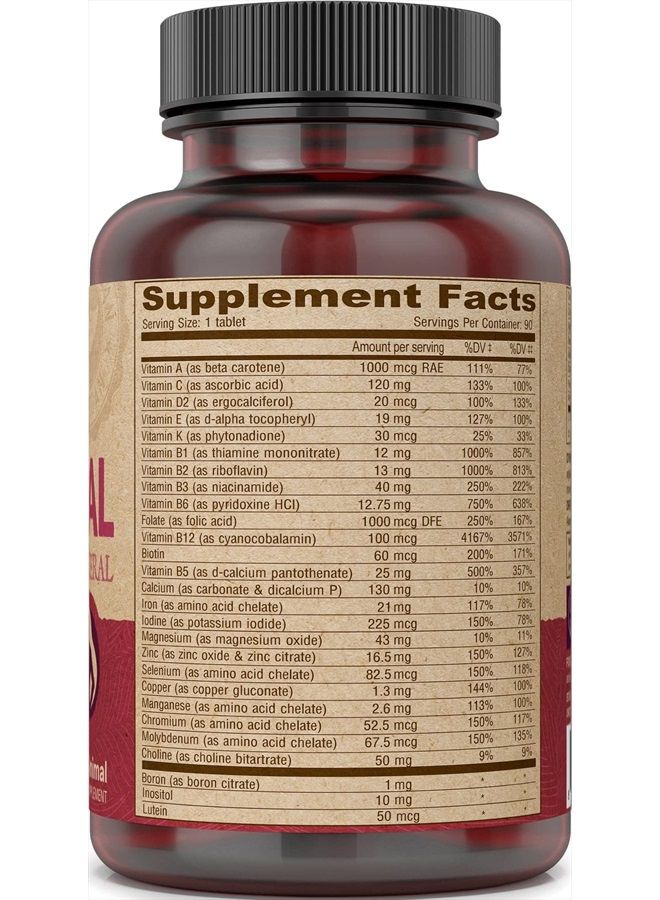 Deva Vegan Prenatal Multivitamin and Mineral Supplement - Once-Per-Day Formula - Vitamins A, C, D, E, K, B Complex, with Folate & Chelated Iron - 90 Coated Tablets, 1-Pack - Image 4