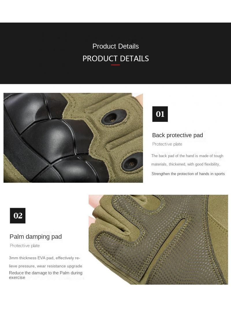 Generic Gloves For Outdoor Riding And Sports Fitness, Non-slip And Wear-resistant black XL - Image 4