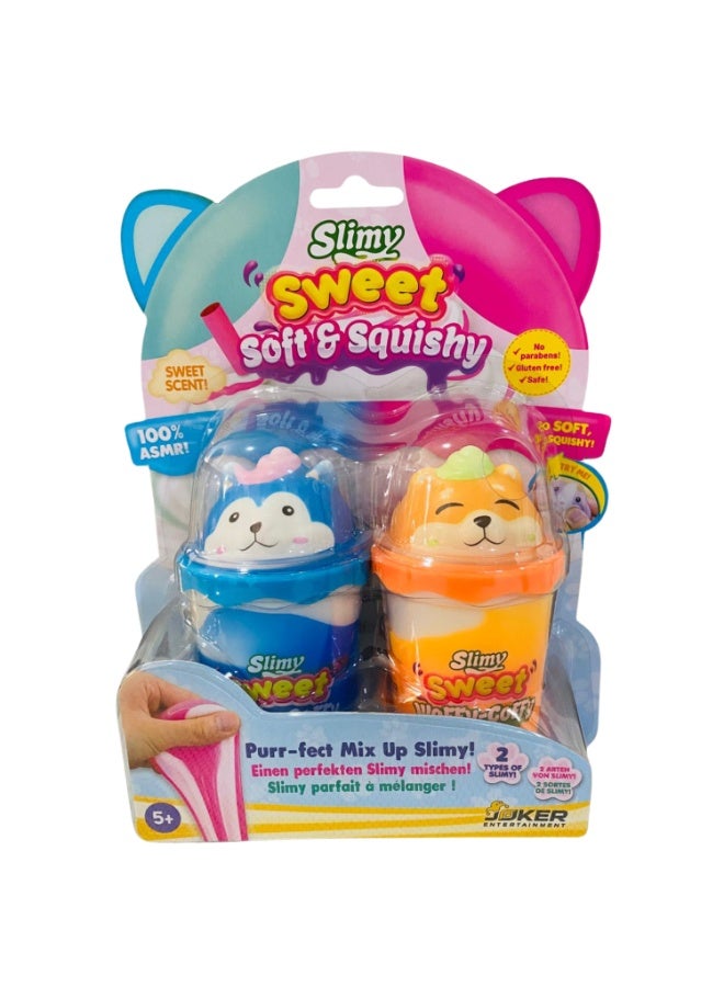Slimy Soft & Squishy Assorted Twin Pack – Sweetly Scented Animal-Themed Slime, Collectible 2-Pack (6 Colors) for Kids Ages 5+ - Image 4