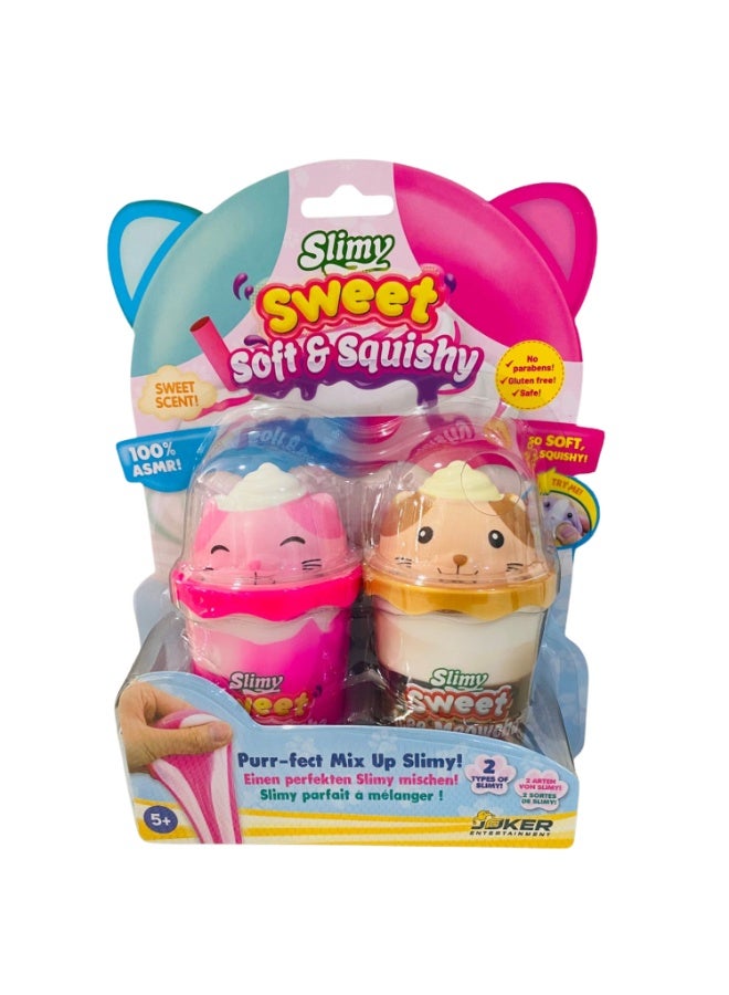 Slimy Soft & Squishy Assorted Twin Pack – Sweetly Scented Animal-Themed Slime, Collectible 2-Pack (6 Colors) for Kids Ages 5+ - Image 2