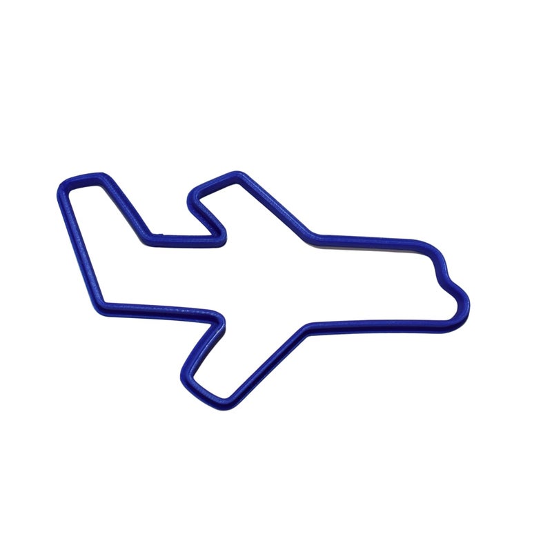 AIRPLANE FLYING SIDE VIEW AIRCRAFT COOKIE CUTTER BAKING TOOL USA PR600