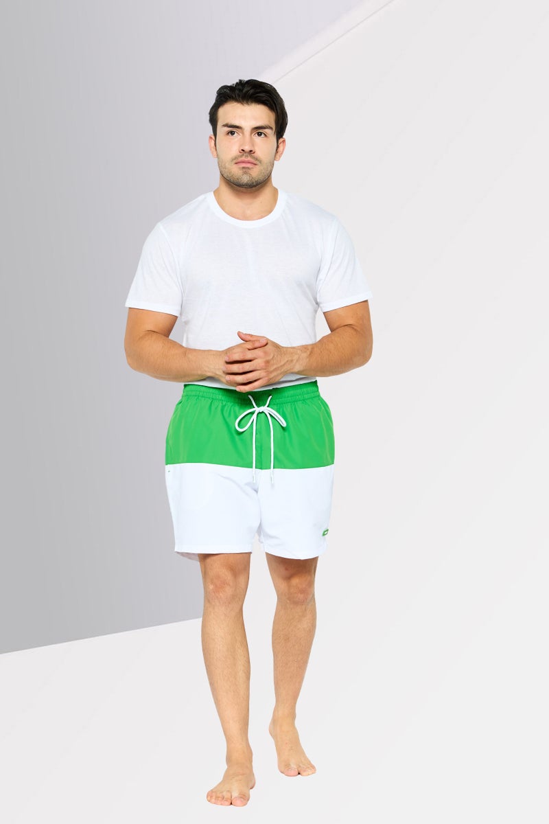 DKNY Men Brand Logo Board Shorts, Green - Image 2