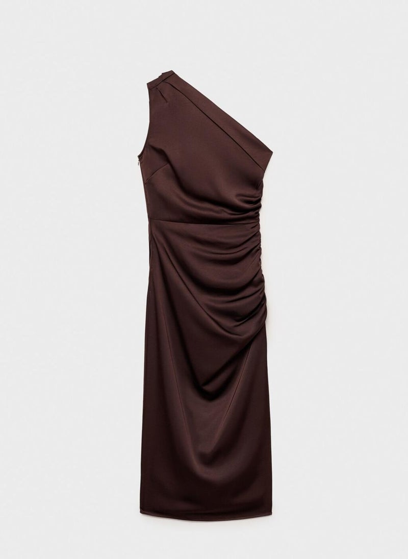 MANGO One-Shoulder Midi Dress  - Image 5