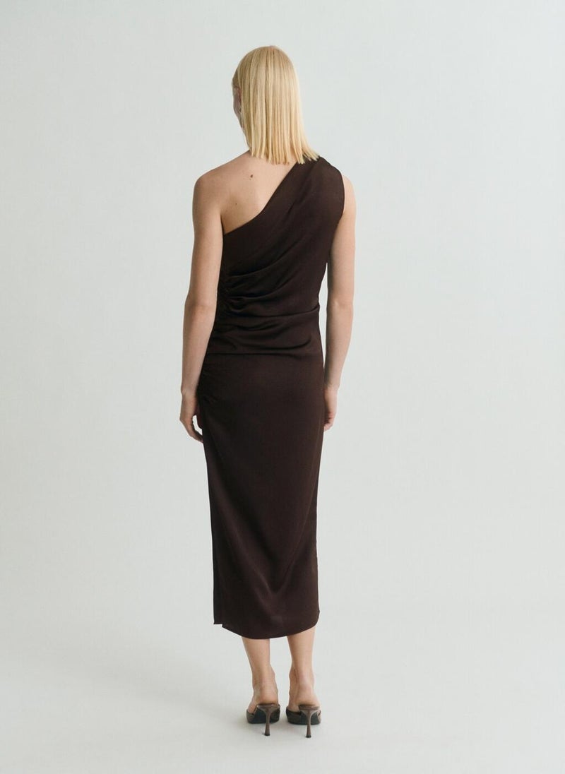 MANGO One-Shoulder Midi Dress  - Image 2