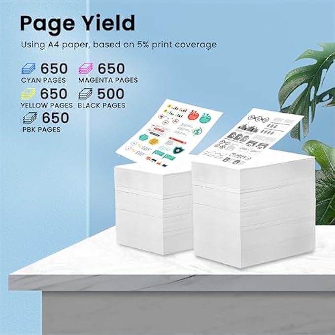 REMANUFACTURED INK CARTRIDGE REPLACEMENT FOR EPSON 410XL INK CARTRIDGES 410 XL T410XL FOR EPSON EXPRESSION XP-7100 XP-830 XP-640 XP-635 XP-630 XP-530 PRINTER (PB/BK/C/M/Y, 5 PACK) - Image 3