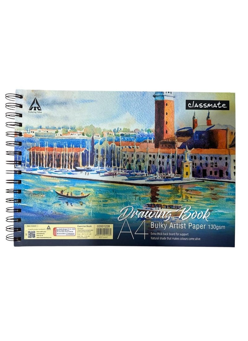 classmate Classmate Bulky Artist Paper Drawing Book A4 Size 130 GSM  - Image 1
