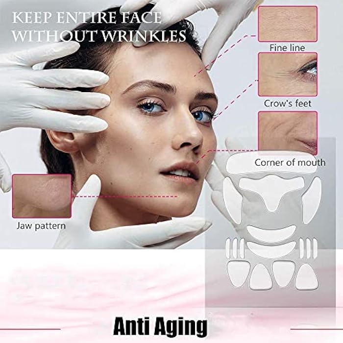 Muzooy Facial Wrinkle Smoothing Patches, Anti Wrinkle Face Strips, Set of 256pcs Reusable Face Tape for Reducing Forehead Eye and Around Mouth & Upper Lip Wrinkles, All in One Wrinkle Treatment - Image 5